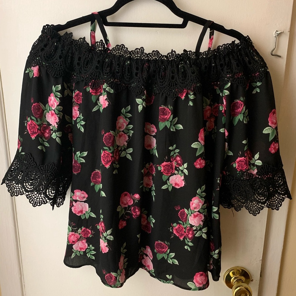 Floral off the shoulder Top